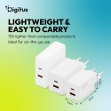 Digitus Digitus Ładowarka GaN 45W USB-C + USB-A DA-10302 biała