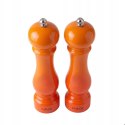 ZESTAW RĘCZNYCH MŁYNKÓW DO PIEPRZU I SOLI 22cm HAGE ORANGE
