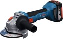 BOSCH SZLIFIERKA KĄTOWA AKUMULATOROWA GWS18V-8 2*5.0AH