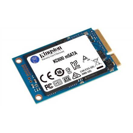 Kingston Kingston | KC600 | 256 GB | Format SSD | Interfejs SSD mSATA | Prędkość odczytu 550 MB/s | Prędkość zapisu 500 MB/s
