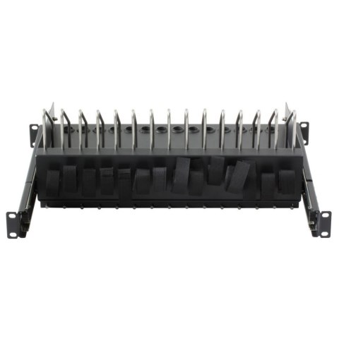 TECHLY Wysuwana Półka Rack na Urządzenia Mobilne 14 Slotów I-CABINET-TRAY14BK