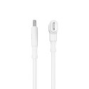Hyper Hyper HyperJuice Silikonowy kabel USB-C do USB-C i Lightning Hybrid 60W, biały | Hyper