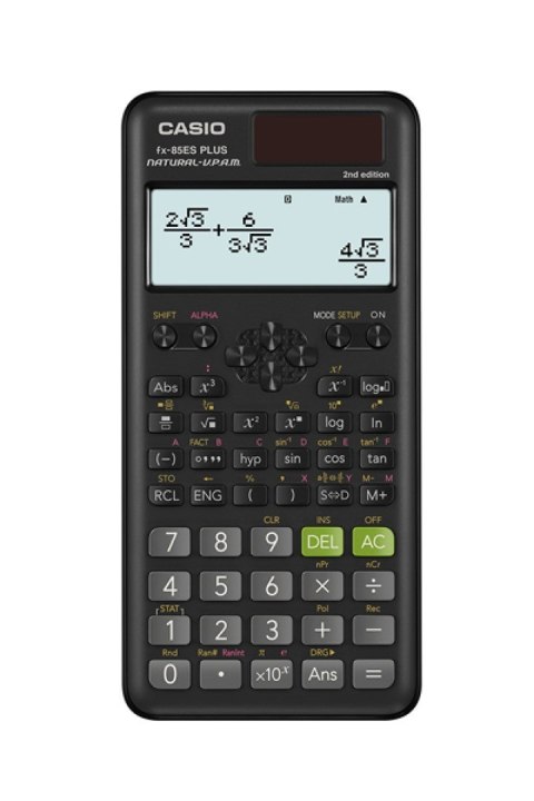 Casio CASIO FX-85ESPLUS-2 B KALKULATOR NAUKOWY 252 FUNKCJE, 77X162MM, KARTONIK, CZARNY