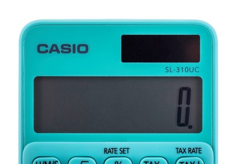 Casio CASIO Kalkulator kieszonkowy SL-310UC-GN BOX, 10-cyfrowy, 70x118mm, kartonik, zielony