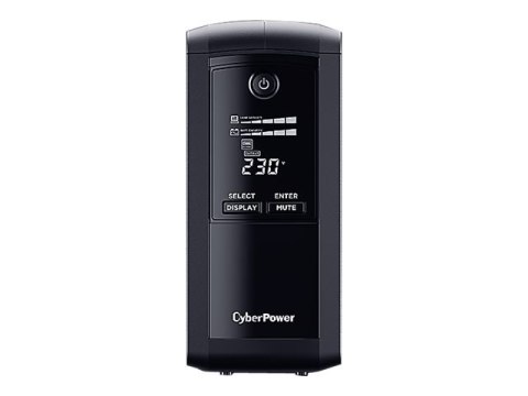 CyberPower CyberPower | Systemy zasilania awaryjnego UPS | VP1000ELCD | 1000 VA | 550 W