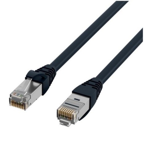 EFB Patchcord Cat6a SFTP 3 m 100% Cu LSZH TPE czarny K5538SW.3