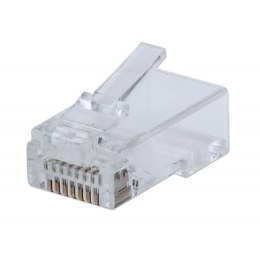 INTELLINET Wtyk RJ45 8P/8C Cat6 UTP, linka/drut, przelotowy, 100 szt IWP-CAT6UJ
