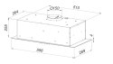Okap do zabudowy MAAN Ares M 60 cm | Soft Touch | LED | czarny