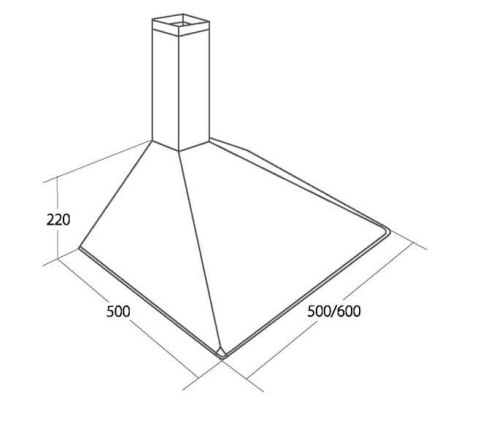 Okap kominowy AKPO WK-5 SOFT 60 cm | LED | inox