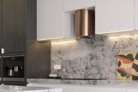 Okap kominowy MAAN Elba Mini WPB 431 50 cm | LED | filtry aluminiowe | miedź