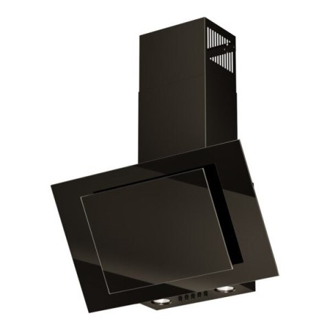 Okap kominowy MAAN Vertical Eco Duo Glass 60 cm | LED | czarne szkło