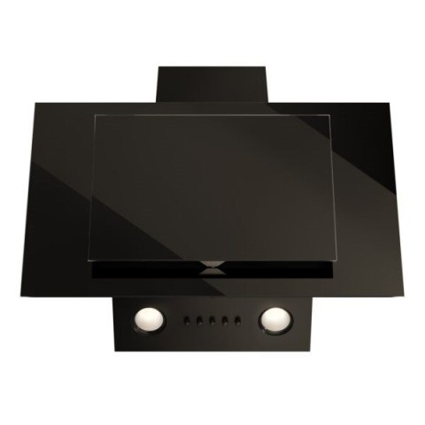 Okap kominowy MAAN Vertical Eco Duo Glass 60 cm | LED | czarne szkło