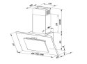 Okap kominowy MAAN Vertical P 2 50 cm | LED | satyna