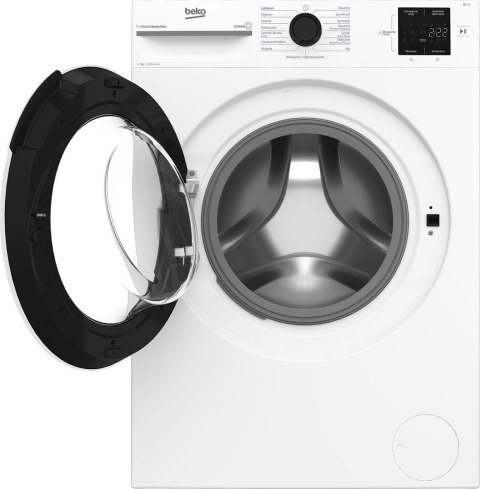 Pralka Beko BM1WFU37225WW 7 kg 1400 obr/min Slim | SteamCure | silnik inwerterowy | Higiena+