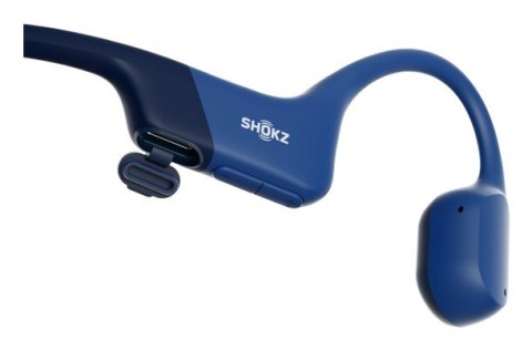 Słuchawki bezprzewodowe kostne Shokz OpenRun USB-C niebieskie