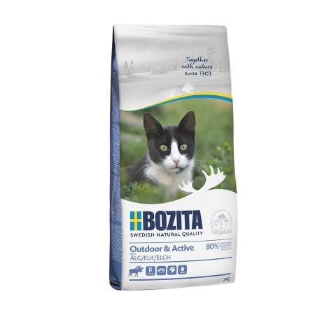 BOZITA Outdoor & Active Elk - sucha karma dla kotów wychodzących - 2kg