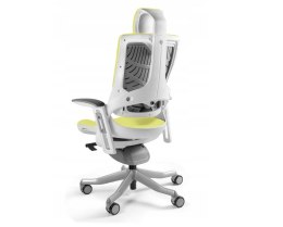 Fotel biurowy Wau 2 BL410 tkanina mustard/biały