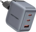 Ładowarka Vention 70W GaN PD 1x USB-A 2x USB-C czarna