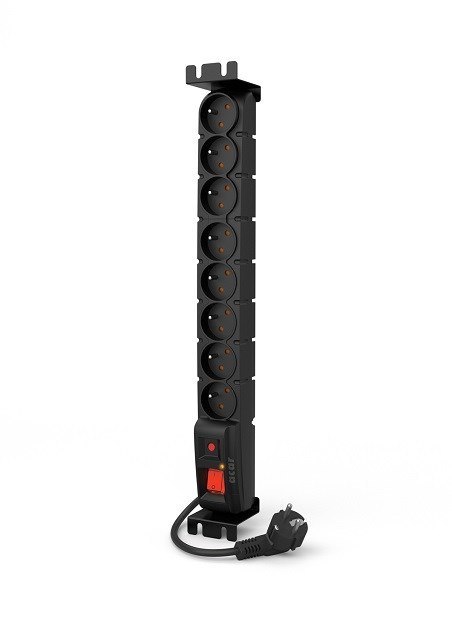 Listwa zasilająca Acar S8 FA RACK (5m ; czarny)