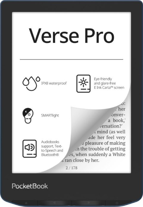 Czytnik E-booków PocketBook Verse Pro 634 6" 16GB Wi-Fi Azure Blue