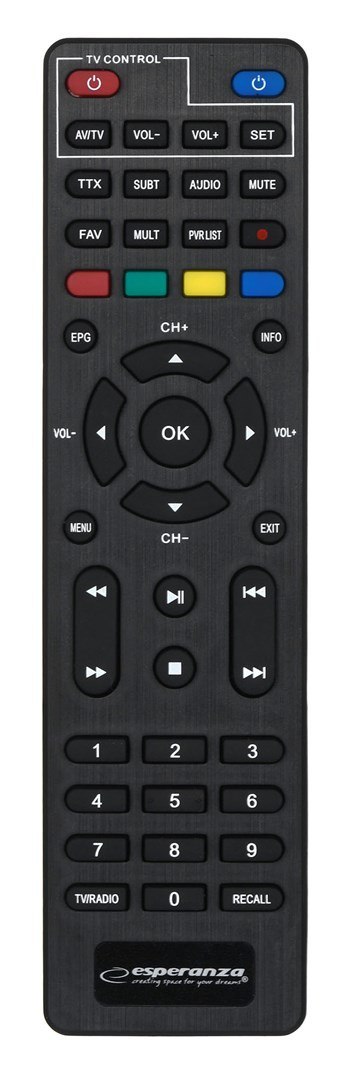 ESPERANZA TUNER DVB-T2 H.265/HEVC EV106P