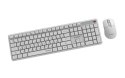 GEMBIRD BEZPRZEWODOWY ZESTAW KLAWIATURY + MYSZ SILENT KEY PRO BUSINESS, BIAŁY, UKŁAD RU