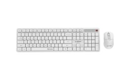 GEMBIRD BEZPRZEWODOWY ZESTAW KLAWIATURY + MYSZ SILENT KEY PRO BUSINESS, BIAŁY, UKŁAD US