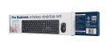 GEMBIRD BEZPRZEWODOWY ZESTAW KLAWIATURY +MYSZ SILENT KEY PRO BUSINESS, CZARNY, UKŁAD RU