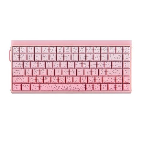 Klawiatura gasket HERO84 HE PINK+Gradient+Contour Dragon King switch RGB AULA