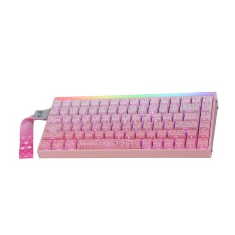 Klawiatura gasket HERO84 HE PINK+Gradient+Contour Dragon King switch RGB AULA
