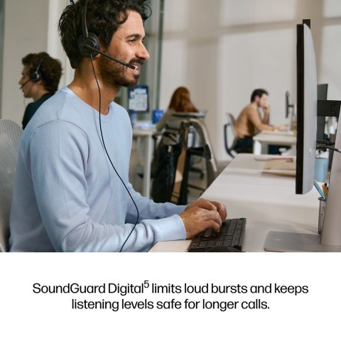 Słuchawki przewodowe HP Poly Mission 425 Stereo USB Wired Headset
