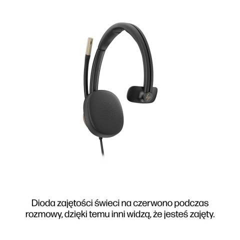 Słuchawki przewodowe HP Poly Mission 815 Monaural USB Wired Headset