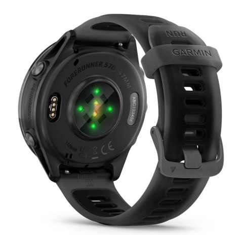 Zegarek sportowy Garmin Forerunner 570 AMOLED 47mm Czarny