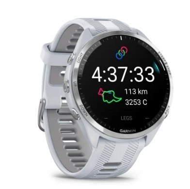Zegarek sportowy Garmin Forerunner 965 AMOLED 47mm Mleczny Kwarc