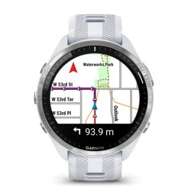 Zegarek sportowy Garmin Forerunner 965 AMOLED 47mm Mleczny Kwarc