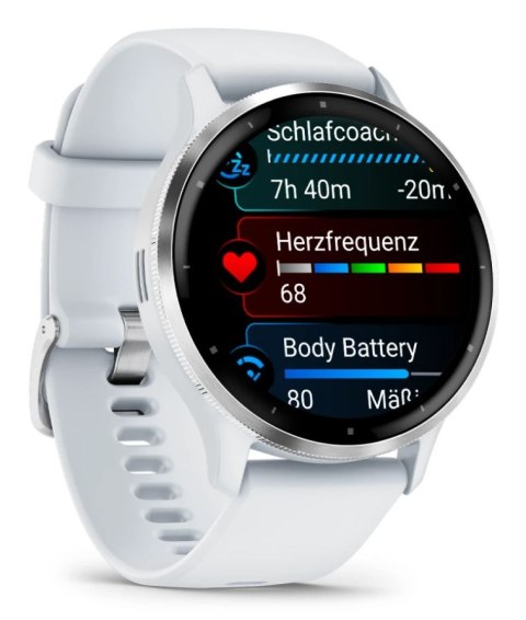 Zegarek sportowy Garmin Venu 3 AMOLED 45mm Whitestone