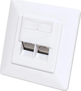TECHLY Gniazdo podtynkowe 2x RJ45 Cat6 STP białe 771900