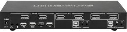 INTELLINET Przełącznik KVM 2x1 DisplayPort/USB 4K Dual-Video z USB 2.0 IDATA DP-KVM2