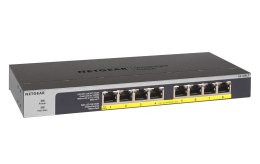 Switch Netgear GS108LP-100EUS 8p PoE 60W* (PoE+: 8p) Unmanaged Gigabit