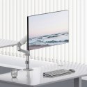 ERGO OFFICE UCHWYT / WIESZAK NA MONITOR SPRĘŻYNA GAZOWA, 17"-32", 1-10KG, BIAŁY MAT, MAX. VESA 100X100 ER-691 W