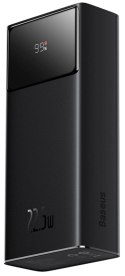 Powerbank Baseus EnerFill FP41 30000mAh 22.5W z kablem Baseus Simple USB-A - USB-C 3A 30cm - czarny