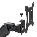 MACLEAN UCHWYT NA 3 MONITORY, SPRĘŻYNA GAZOWA, 17"-27", 2-8KG, CZARNY MC-137