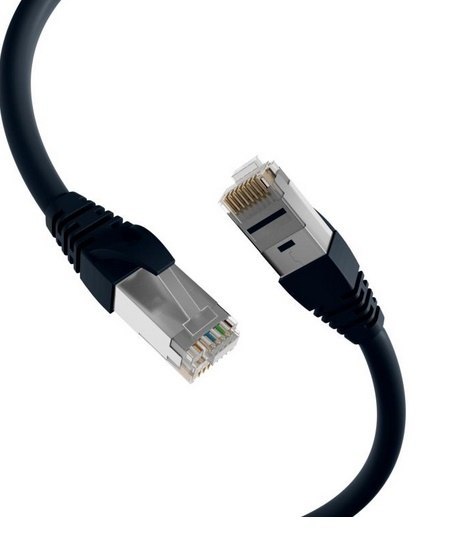EFB Patchcord Cat6a SFTP 3 m 100% Cu LSZH TPE czarny K5538SW.3