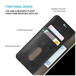 Fixed Fixed Opus | Etui na książkę | Xiaomi | Redmi 15C 4G/5G | Skórzane | Czarne