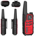 Krótkofalówka Baofeng BF-T25E czerwona, 2 sztuki