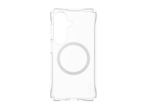 PanzerGlass Etui CARE marki PanzerGlass „Samba" - przezroczyste z białym Qi dla nowego Samsunga Galaxy S26 | PanzerGlass