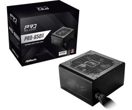 ASRock Zasilacz ASRock PRO-650B 650W 80 PLUS Bronze