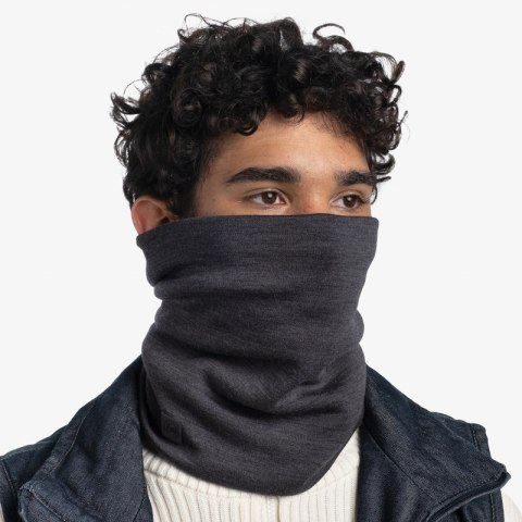Chusta wielofunkcyjna Buff Merino Heavyweight, solid grey