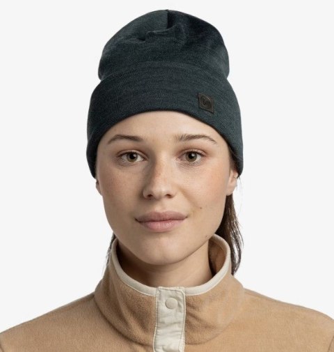 Czapka Buff Merino Heavyweight, solid forest