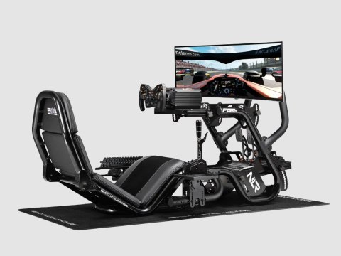 Next Level Racing Next Level Racing | Steel | Racing Simulator Cockpit | F-GT Pro Formula and GT Black Edition | Black